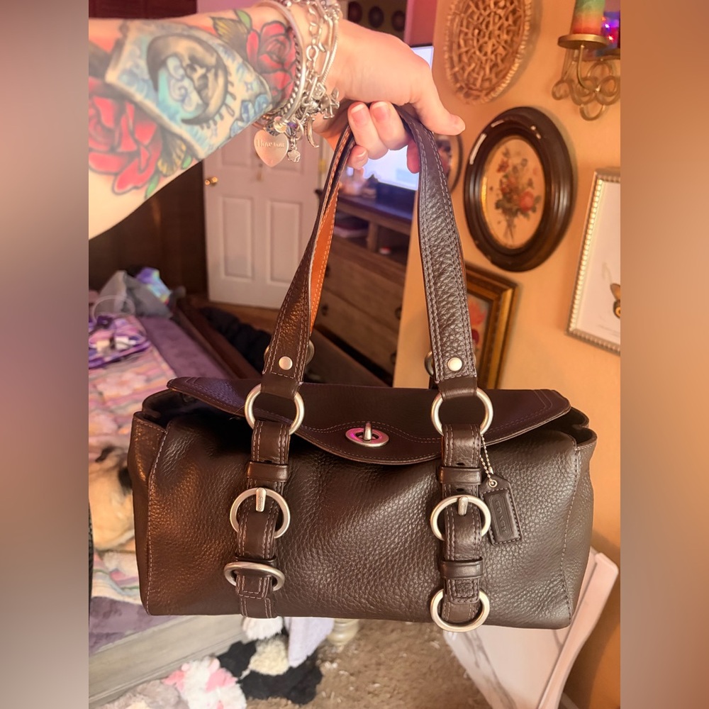 Coach Brown Leather Chelsea Satchel